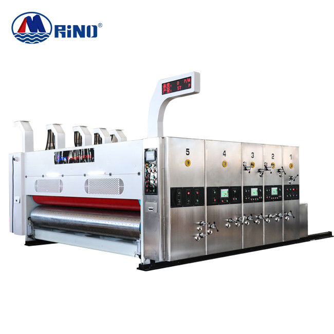 1200mm Carton Box Flexo Printing Machine 200Pcs/Min With Slotter