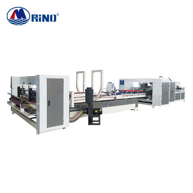 60pcs/Min Stitching Folder Gluing Machine 3 Ply Corrugated Box Making Machine